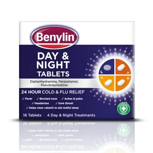 Benylin Cold and Flu Day and Night Tabs x 16