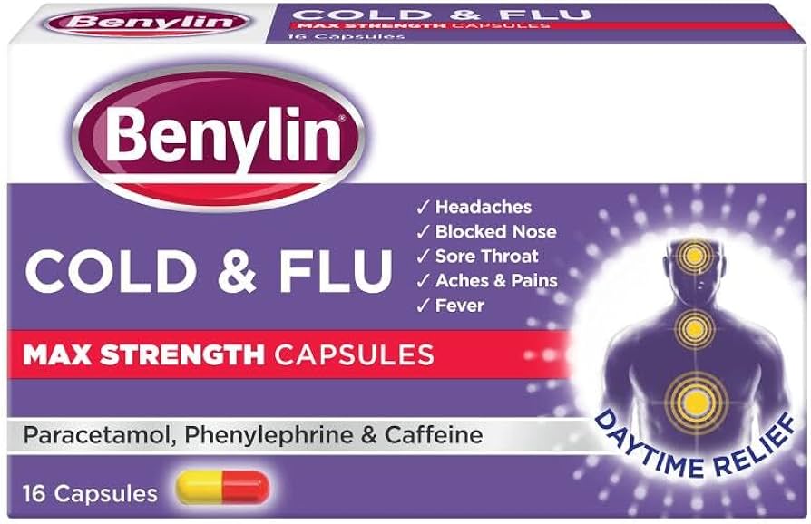 Benylin Cold and Flu Max Strength Caps x 16