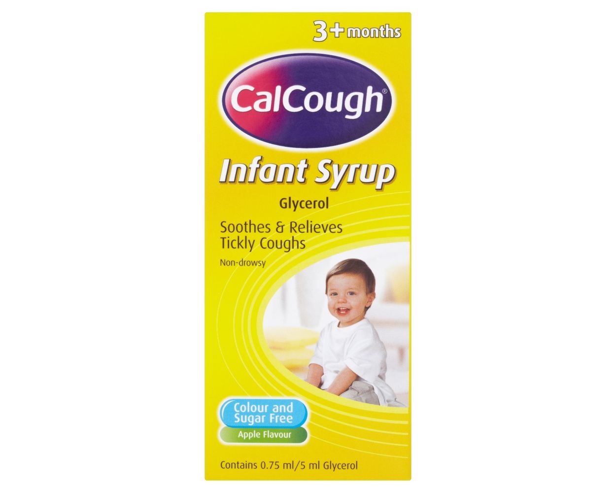 Calcough Infant Syrup Apple x 125ml/ MCNEIL