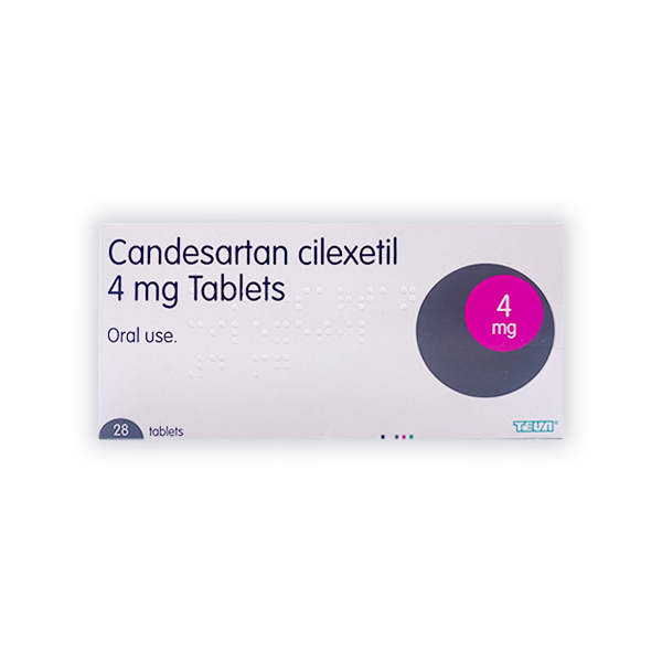 Candesartan 4mg tabs x 28