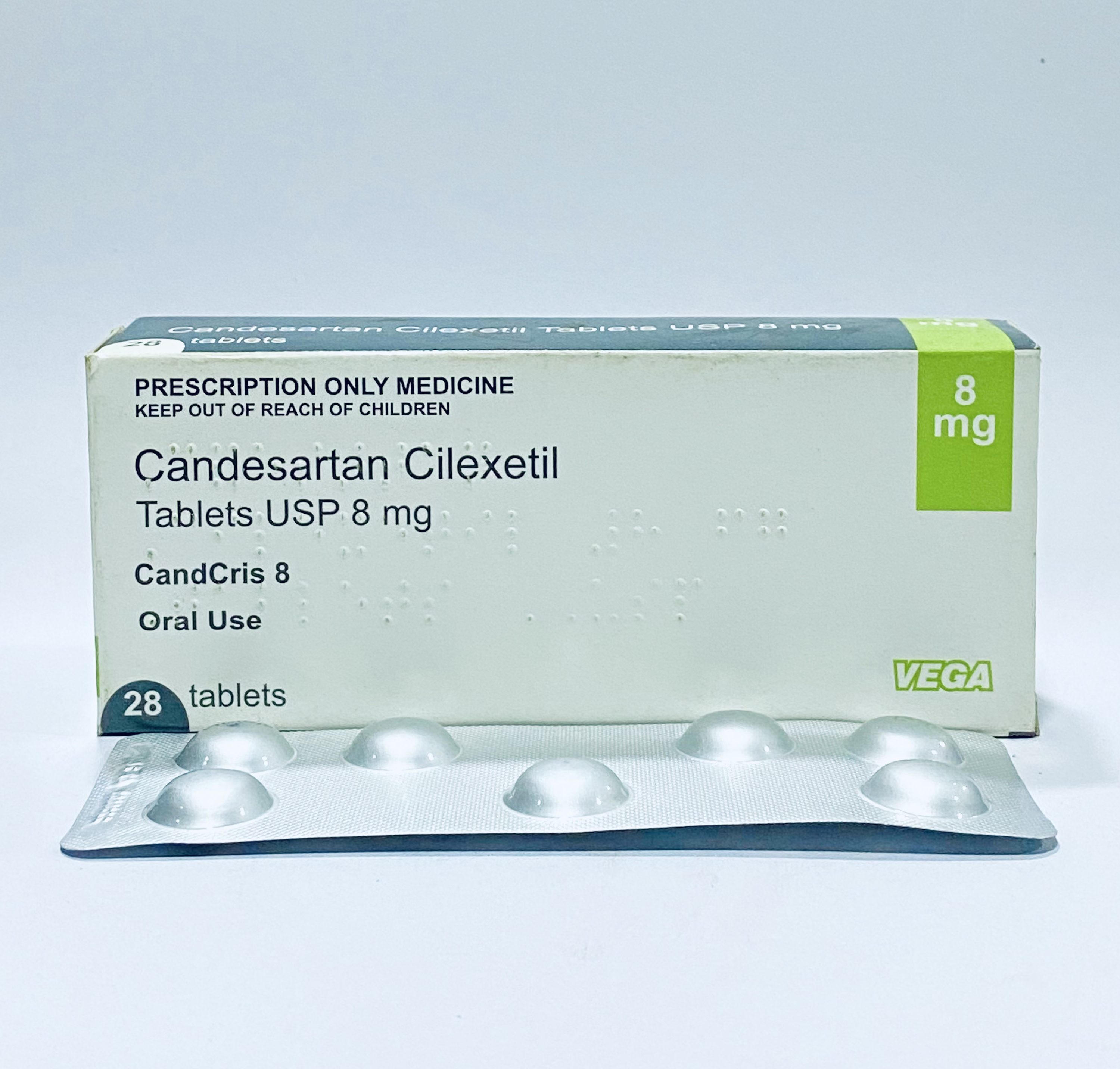 Candesartan 8mg tabs x 28/Teva
