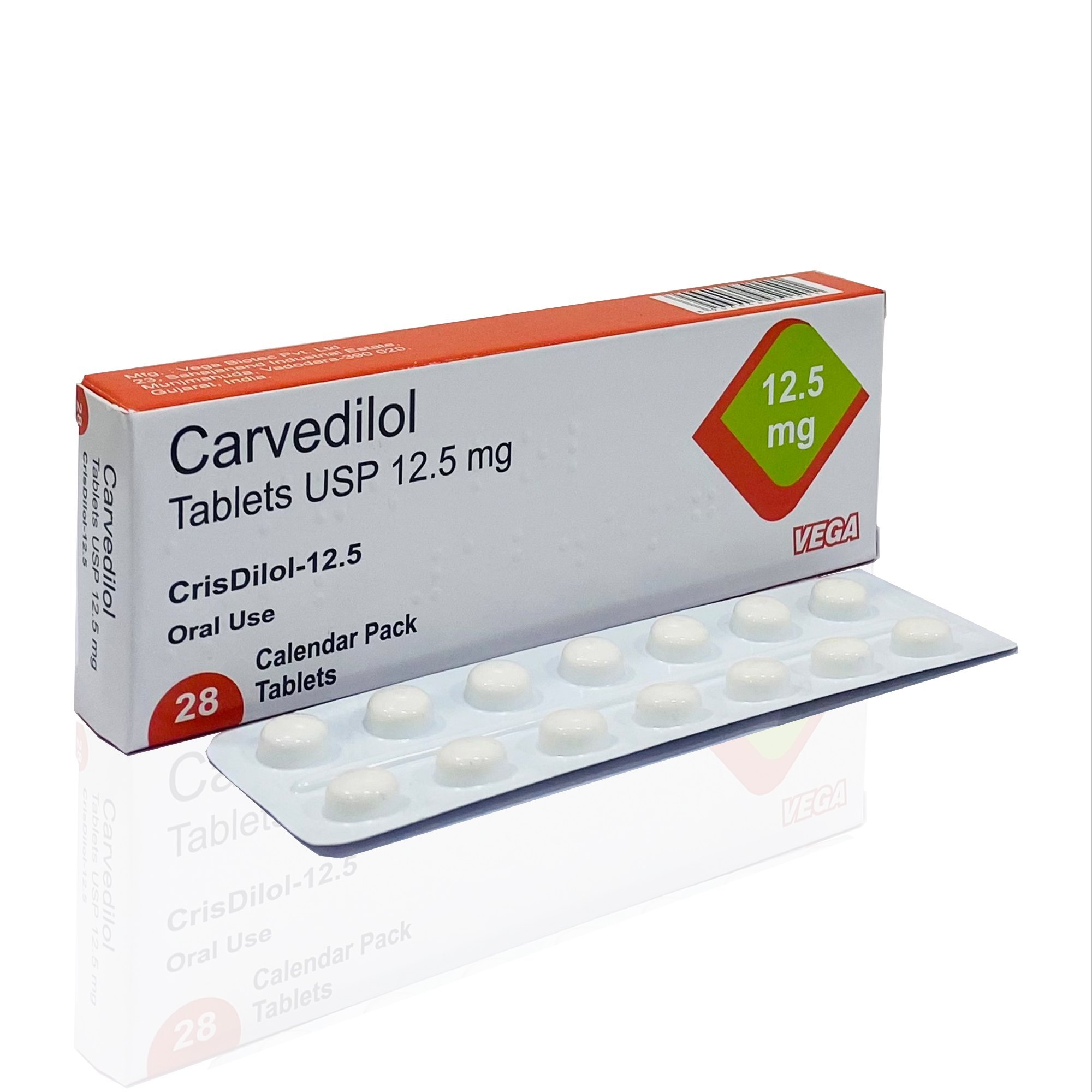 Carvedilol 12.5mg Tab x 28/Teva
