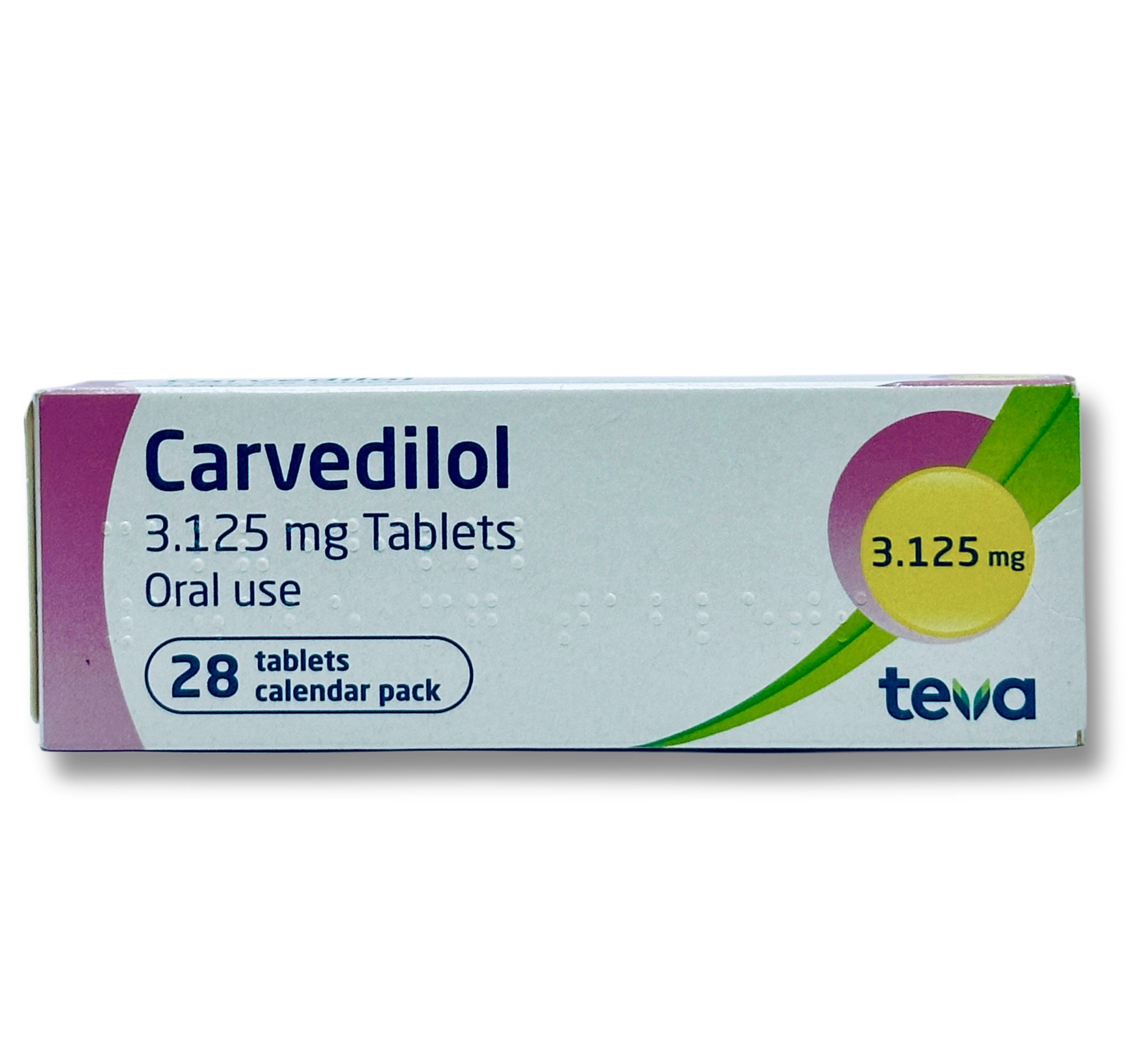 Carvedilol 3.125mg Tab x 28 /Milpharm/Teva