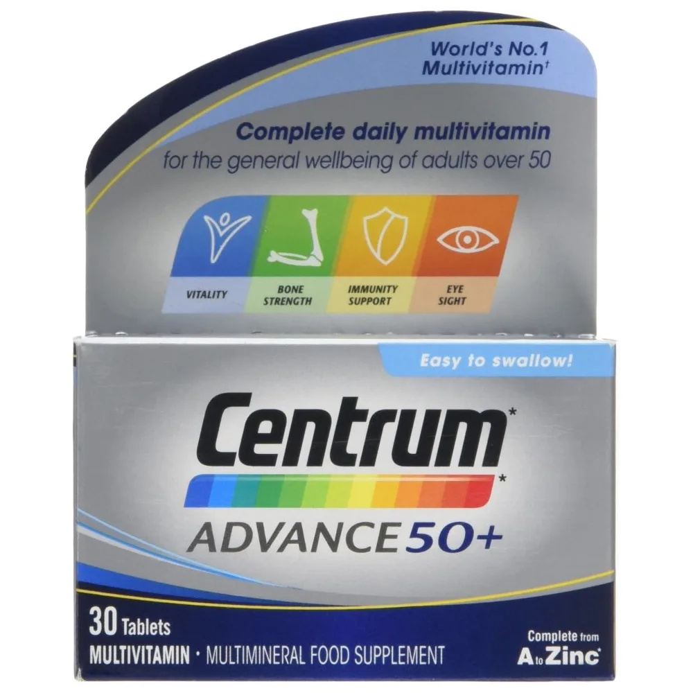 Centrum Advance 50+ multivitamins Tabs x 30