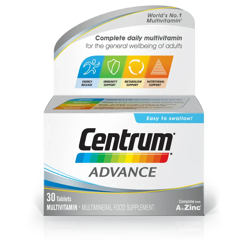 Centrum Advanced multivitamins Tabs x 30