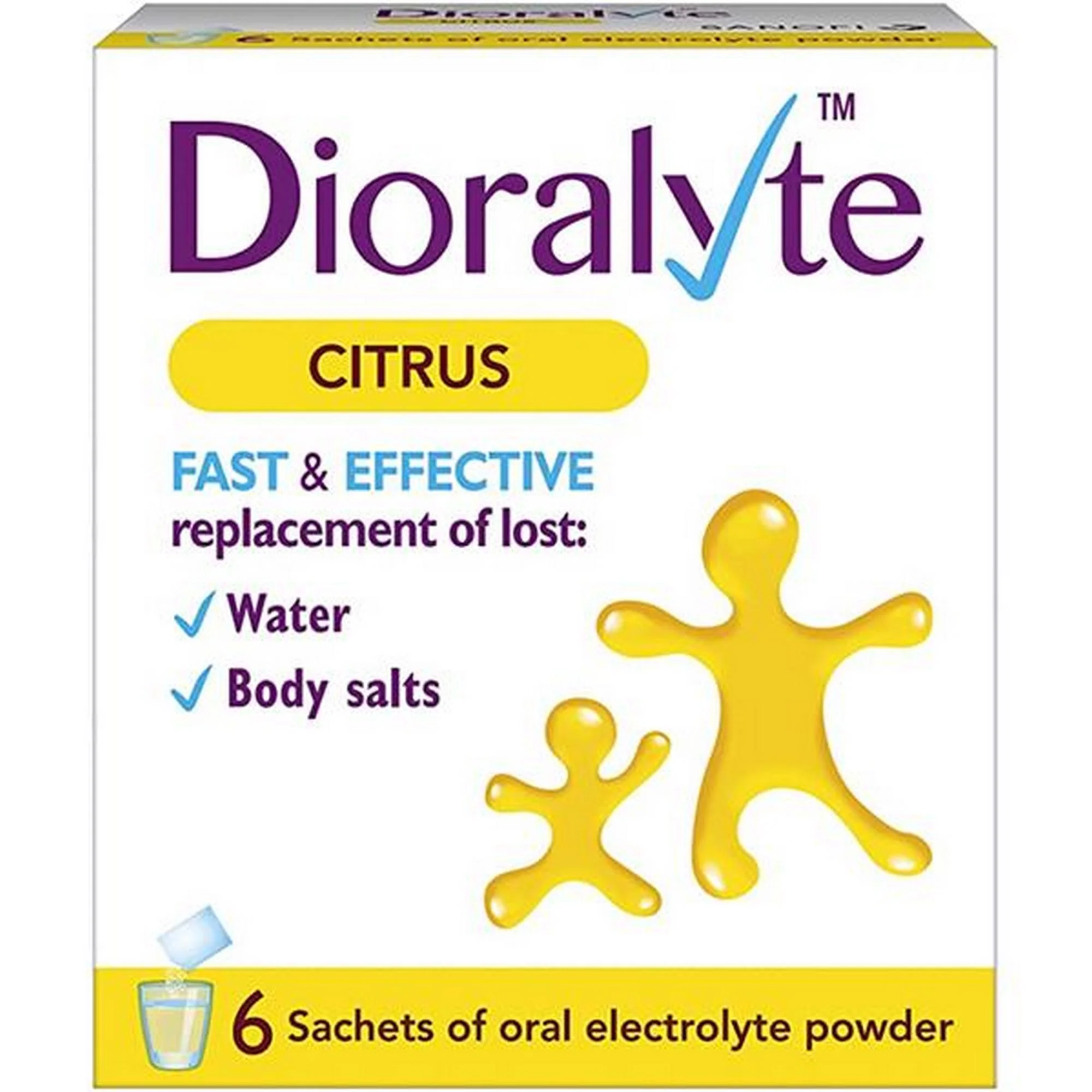 Dioralyte Citrus Sachet x 6