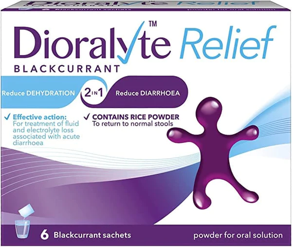 Dioralyte Relief Blackcurranct Sachet x 6