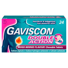 Gaviscon Double Action Mix berry/Mint tabs x 24