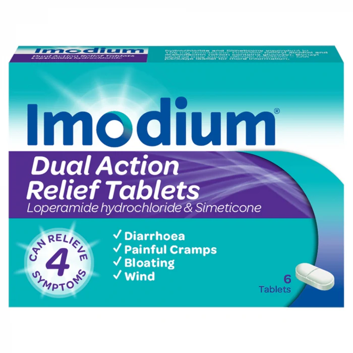 Imodium Dual Action Relief Tabs x 6